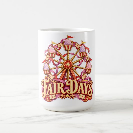 Mug Foire Rose Roue de Ferris Carnaval (Centre)