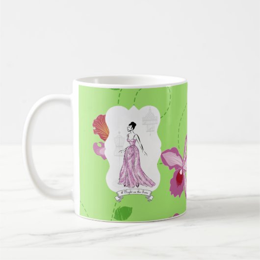 Mug Fois à Paris Illustration de mode (Gauche)