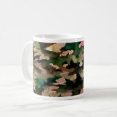 Mug Foliage Abstrait Dans Les Tons Automatiques (Devant gauche)