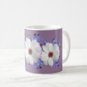 Mug Foliage Daisy Oubliez-moi pas sur Lavender Arrière (Devant droit)