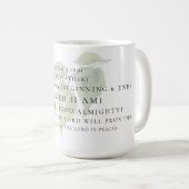 Mug Foliage Les Noms de Dieu chrétien (Devant droit)