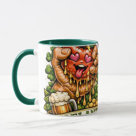 Mug Folie de la pomme de la Saint-Patrick 🍀 (Gauche)