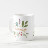 Mug Folithe de Noël moderne momie Cadeau (Devant gauche)