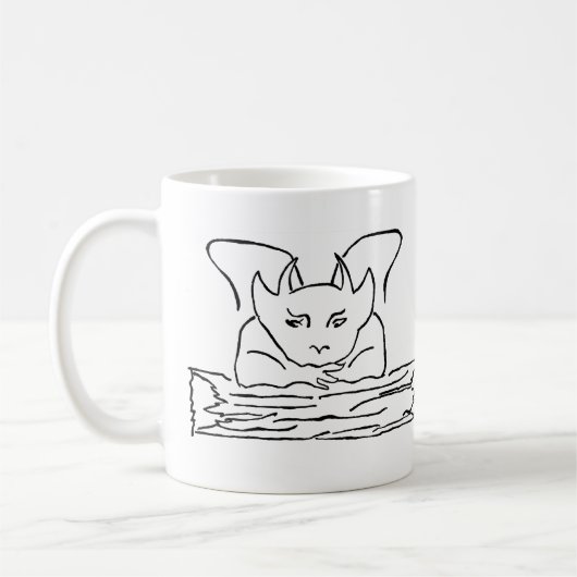 Mug Folk Art Gargoyle noir (Gauche)
