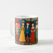 Mug Folk Art People et Little Village (Devant gauche)