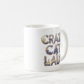 Mug Folle de chats (Devant droit)