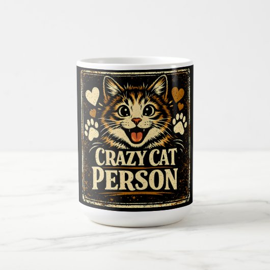 Mug Folle de chats - Fierté d'obsession féline Amour (Centre)
