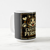 Mug Folle de chats - Fierté d'obsession féline Amour (Devant gauche)
