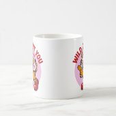 Mug Folle de toi Tigre drôle baiser jeu de mots (Centre)