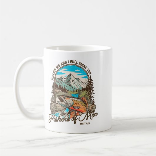 Mug Follow Me And I Will Make You Fishers Of Men Matt  (Gauche)