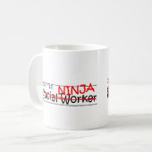 Mug Fonction Ninja - assistant social (Devant gauche)
