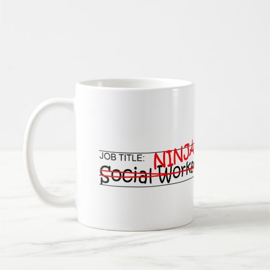 Mug Fonction Ninja - assistant social (Gauche)