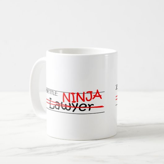 Mug Fonction Ninja - avocat (Devant gauche)
