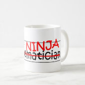 Mug Fonction Ninja - mathématicien (Devant droit)