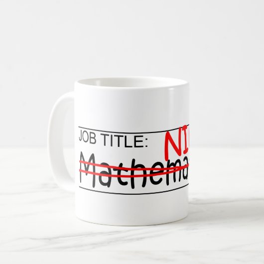 Mug Fonction Ninja - mathématicien (Devant gauche)