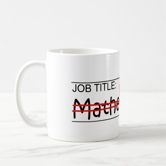 Mug Fonction Ninja - mathématicien (Gauche)