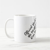 Mug fonctionnaire de baiser d'emoji sous l'inspecteur (Gauche)