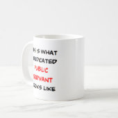 Mug fonctionnaire, génial (Devant gauche)