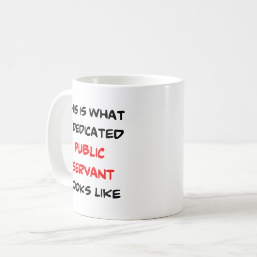 Mug fonctionnaire, génial (Devant gauche)