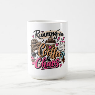 Mug Fonctionne au Café & Chaos Nœud Papillon Imprimé L