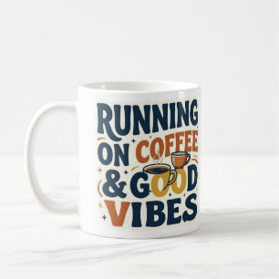 Mug Fonctionne au café et aux bonnes vibrations Amoure