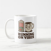 Mug Fonctionner sur des Vibrations | Humeur Existentie (Gauche)