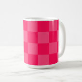 Mug Fond à carreaux roses (Devant droit)