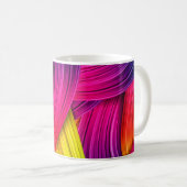Mug fond abstrait coloré, couleur, (Devant droit)