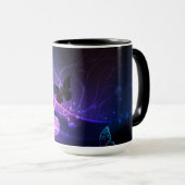 Mug Fond avec papillons de nuit (Devant droit)