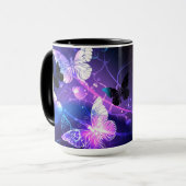 Mug Fond avec papillons de nuit (Devant gauche)