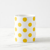 Mug Fond blanc pois jaunes (Centre)