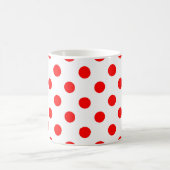 Mug Fond blanc pois rouges (Centre)
