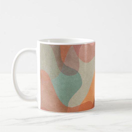 Mug Fond de blobs pastel superposés abstraits (Gauche)