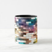 Mug Fond de brique de mur de couleur (Centre)