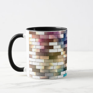 Mug Fond de brique de mur de couleur