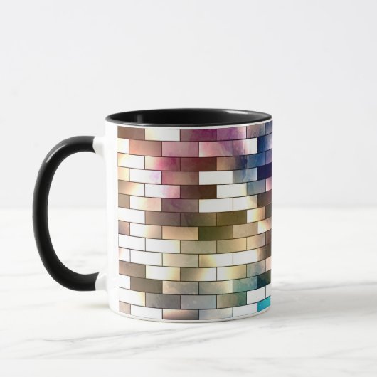Mug Fond de brique de mur de couleur (Gauche)