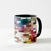 Mug Fond de brique de mur de couleur (Devant droit)