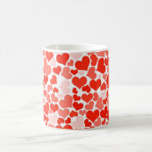 Mug Fond de coeurs rouges (Centre)