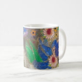 Mug Fond de fleurs abstraites d'Odilon Redon. (Devant droit)