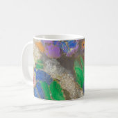 Mug Fond de fleurs abstraites d'Odilon Redon. (Devant gauche)