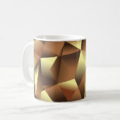 Mug Fond de polygone : Art texturé abstrait (Devant gauche)