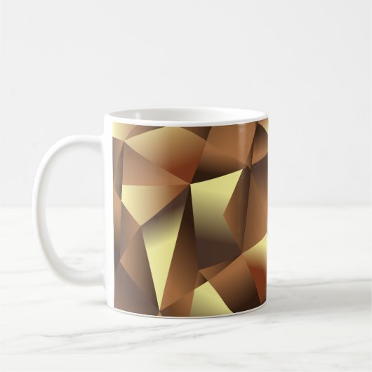 Mug Fond de polygone : Art texturé abstrait (Gauche)