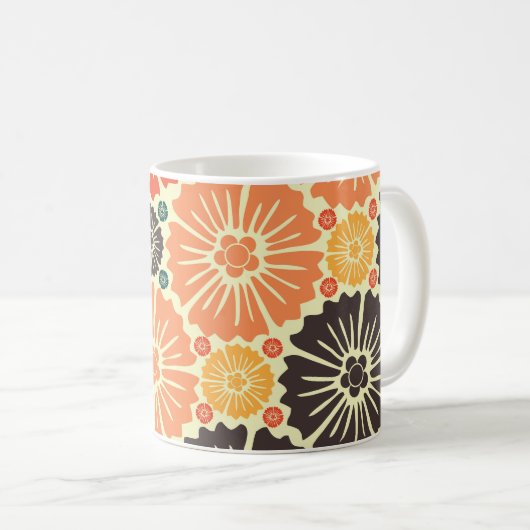 Mug Fond d'écran Art Nouveau Retro Design. (Devant droit)