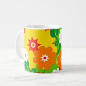 Mug Fond d'écran Funky Flower Power (Devant gauche)