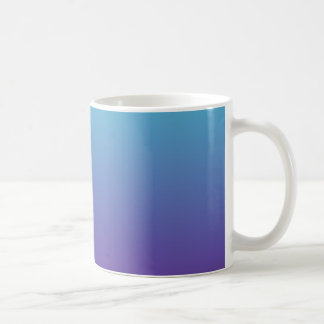 Mug Fond dégradé simple bleu turquoise violet