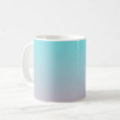 Mug Fond dégradé simple du sarcelle au rose (Devant gauche)