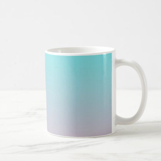 Mug Fond dégradé simple du sarcelle au rose (Droite)