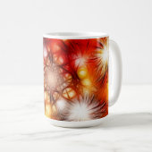 Mug Fond d'étoiles de feux d'artifice abstraits (Devant droit)