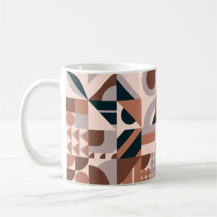 Mug Fond en mosaïque de forme géométrique abstraite co
