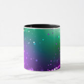 Mug Fond festif violet de Mardi Gras (Centre)